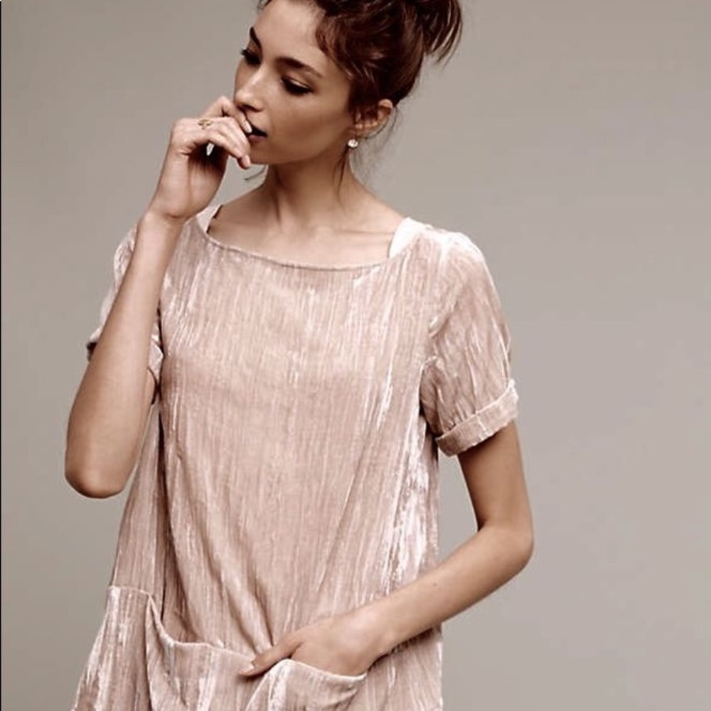 NWOT Anthropologie blush dress - Picture 2 of 4
